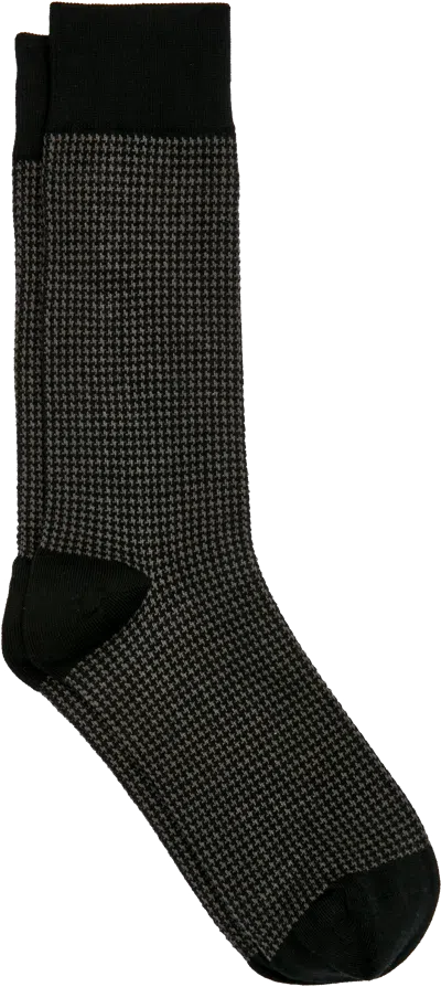 Egara Houndstooth Dress Socks, 1-pair