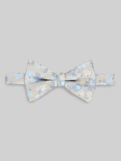 Egara Large Floral Pre-tied Bow Tie In Blue