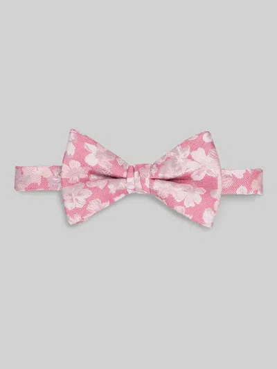 Egara Large Floral Pre-tied Bow Tie In Pink