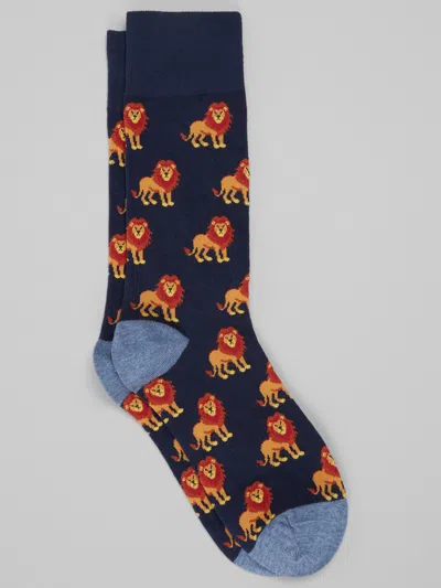 Egara Lion Socks, 1-pair In Blue