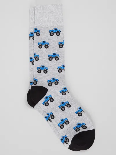 Egara Monster Truck Socks, 1-pair In Gray