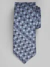 Egara Multi Textured Squares Tie In Blue