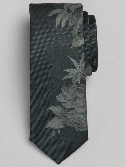 Egara Narrow Botanical Tie In Green