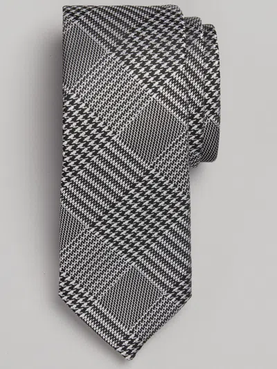 Egara Narrow Houndstooth Sampler Tie In Multi