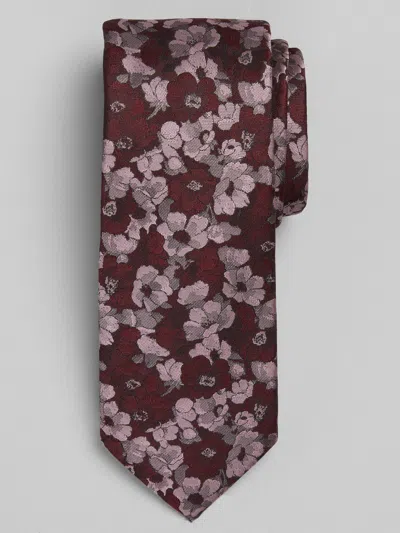 Egara Narrow Millefiori Tie Burgundy - Size: One Size In Red
