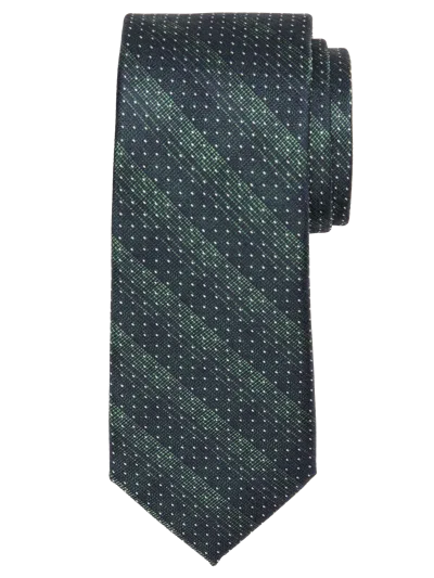 Egara Narrow Starry Stripe Polka-dot Tie