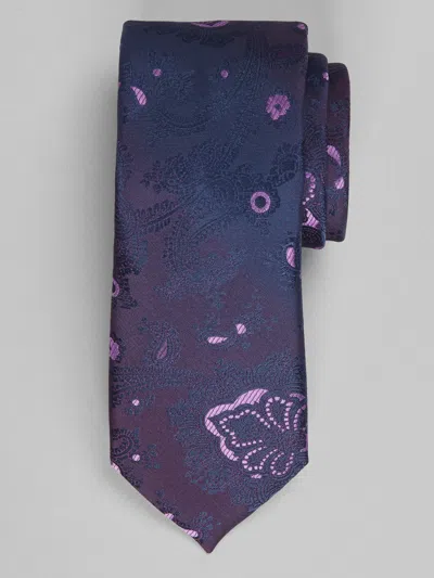 Egara Paisley Medallion Tie In Purple