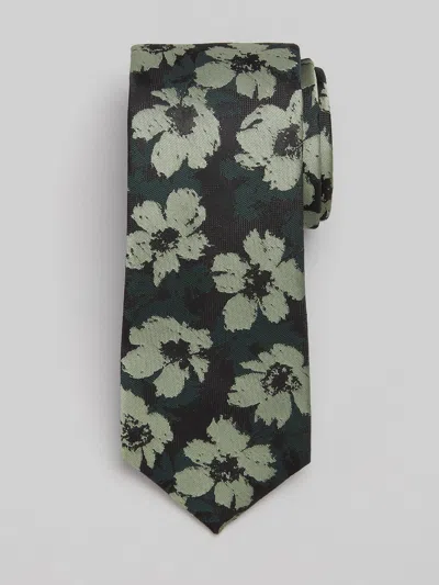 Egara Poppies Tie In Green