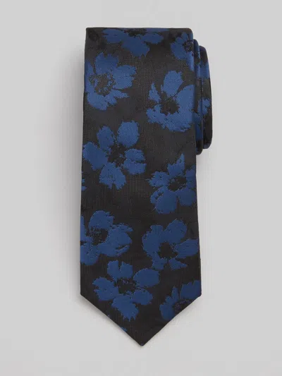 Egara Poppies Tie In Navy