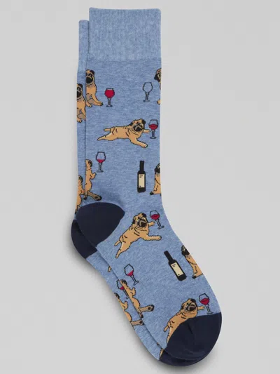 Egara Pug Purple Wine Socks