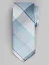 Egara Refined Plaid Tie In Blue