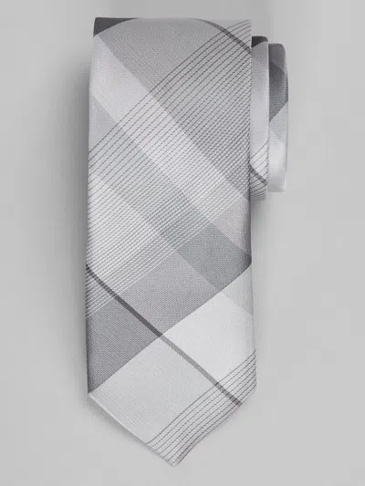 Egara Refined Plaid Tie In Gray