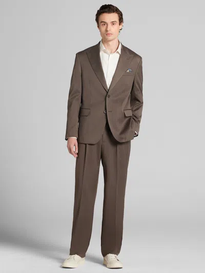 Egara Relaxed Fit Men's Suit In Brown