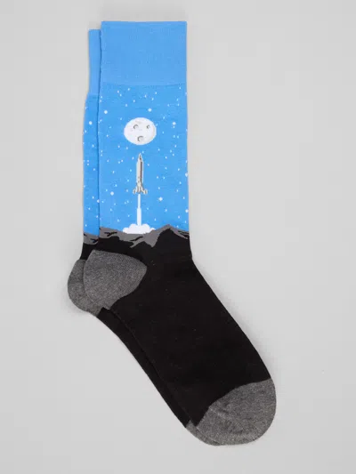 Egara Rocket Launch Socks, 1-pair In Blue