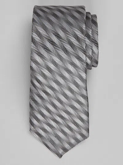 Egara Shady Chevron Tie In Gray