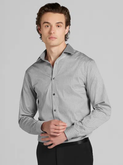 Egara Skinny Fit Dress Shirt In Gray