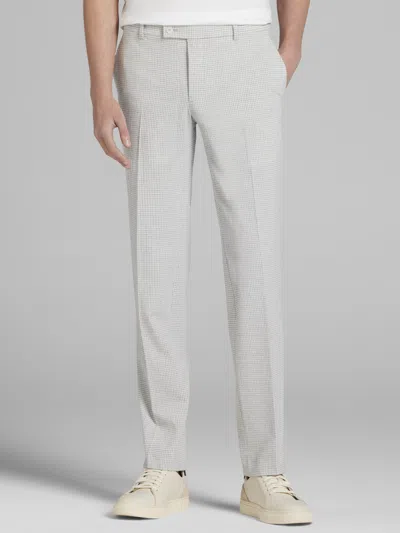 Egara Skinny Fit Gingham Seersucker Men's Suit Pants In Multi