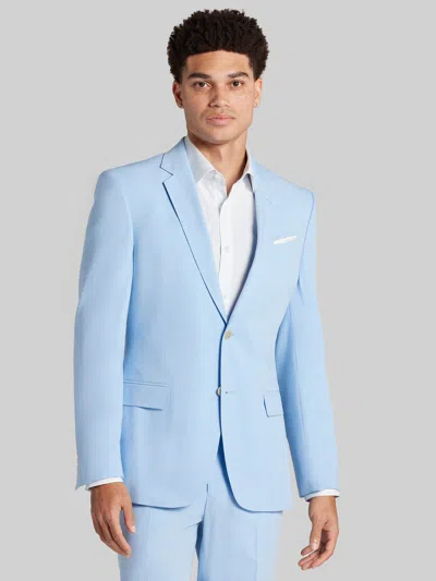 Egara Skinny Fit Notch Lapel Men's Suit Jacket In Blue