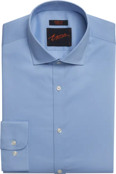 Egara Skinny Fit Solid Dress Shirt In Blue