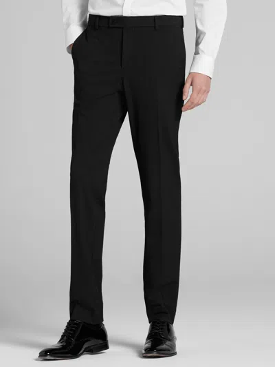 Egara Skinny Fit Stripe Men's Suit Separates Pants In Black