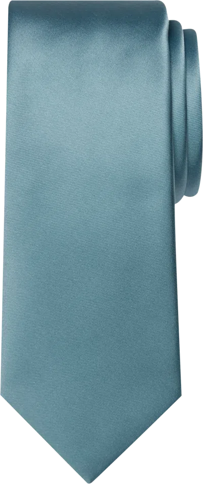 Egara Skinny Solid Tie In Blue