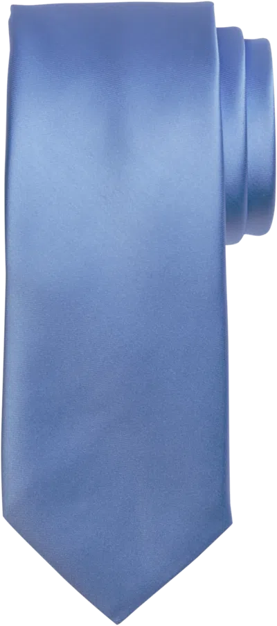 Egara Skinny Solid Tie In Blue