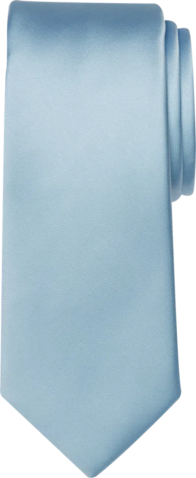 Egara Skinny Solid Tie In Blue