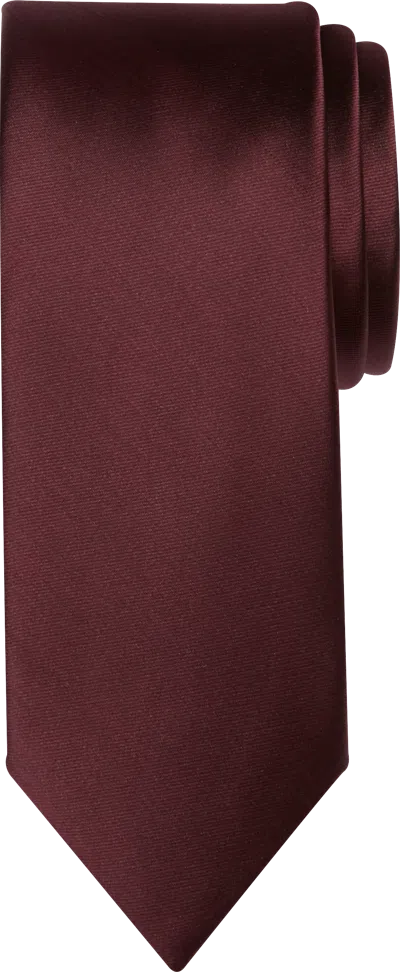 Egara Skinny Solid Tie In Brown