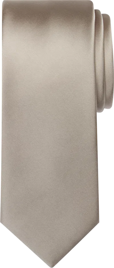 Egara Skinny Solid Tie In Brown