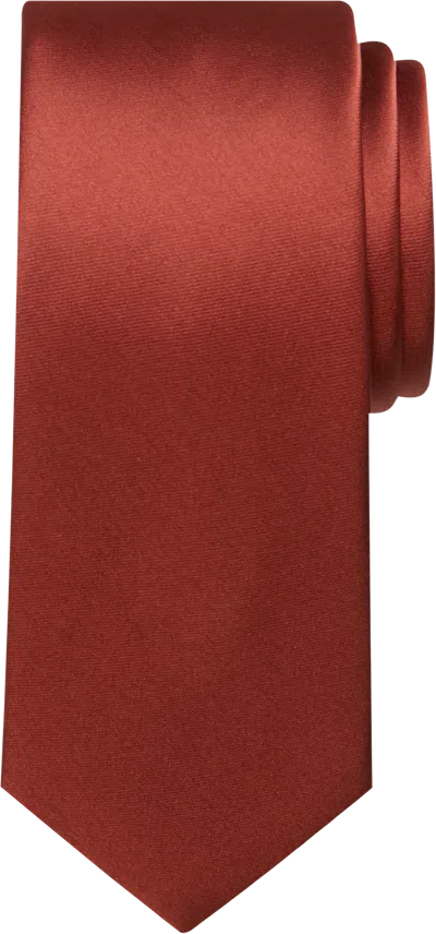 Egara Skinny Solid Tie Burnt In Orange