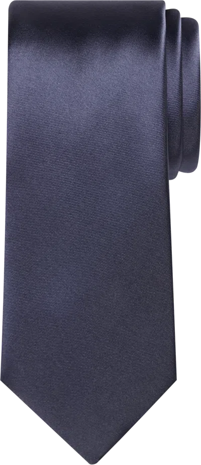 Egara Skinny Solid Tie In Gray