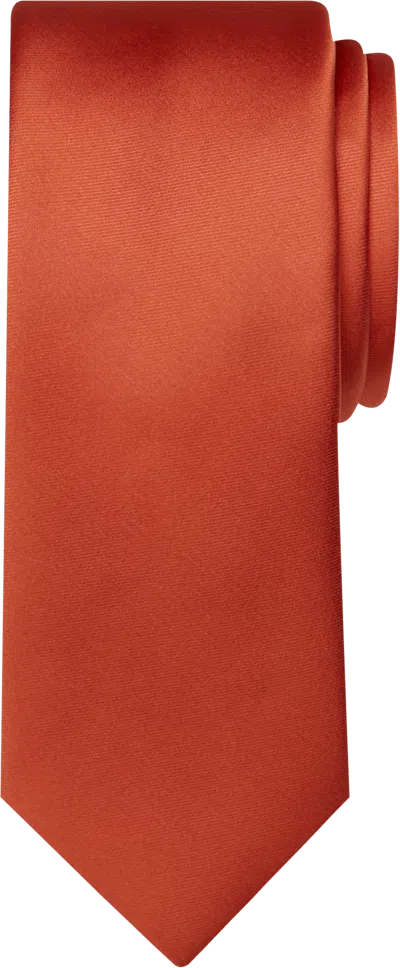 Egara Skinny Solid Tie In Orange