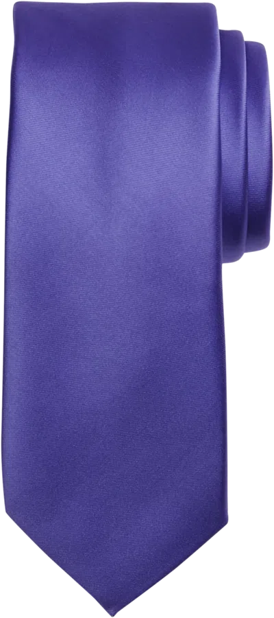 Egara Skinny Solid Tie In Purple