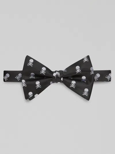Egara Skulls Print Pre-tied Bow Tie