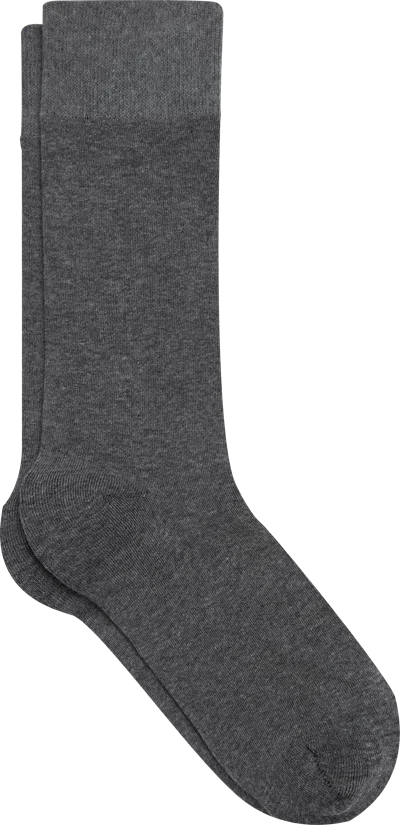 Egara Solid Dress Socks, 1-pair Charcoal - Size: One Size