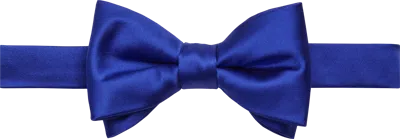 Egara Solid Formal Pre-tied Bow Tie Royal - Size: One Size