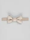 Egara Solid Pre-tied Bow Tie In Metallic
