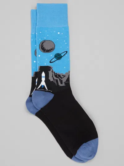 Egara Space Rocket Socks, 1-pair In Pink