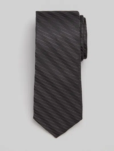 Egara Stripe On Stripe Tie In Black