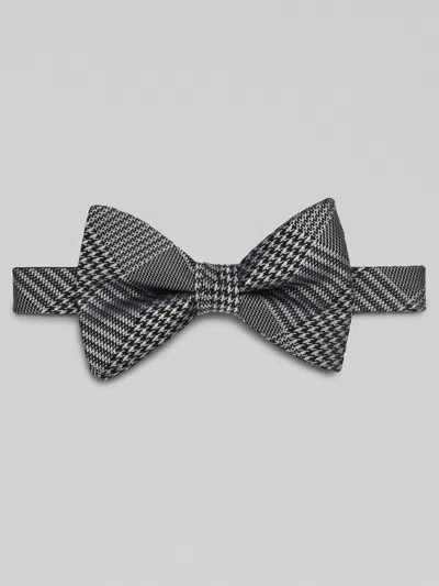 Egara Two-tone Glen Plaid Pre-tied Bow Tie