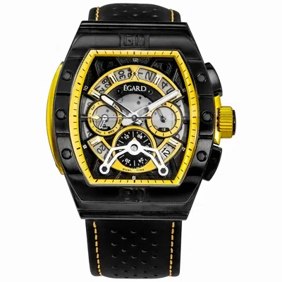 Egard Men's Patriot Racer Quartz Black Dial Watch