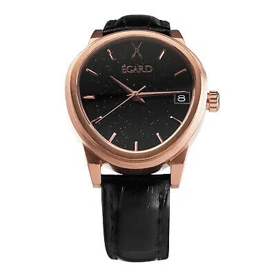 Pre-owned Egard Women's Dali F2 Rose Automatic Black Dial Watch - Wch-5073m0h291