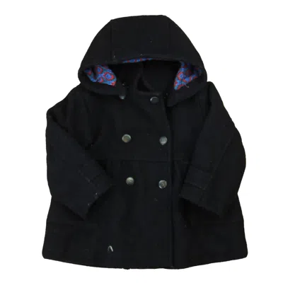 Pre-owned Egg Kids' Boys Navy Winter Coat In Blue
