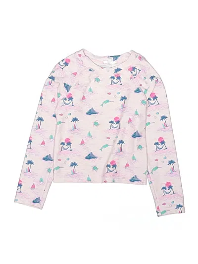 Pre-owned Egg New York Kids' Rash Guard In Pink