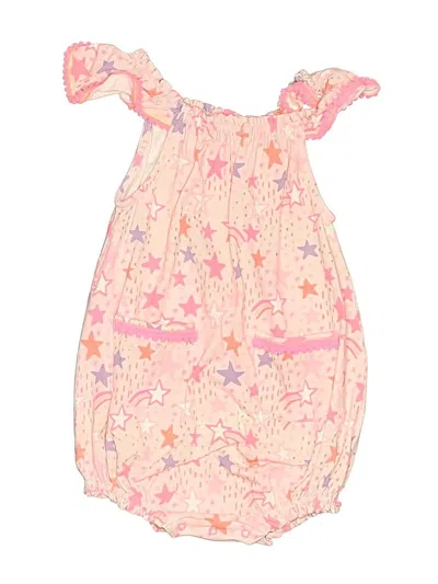 Pre-owned Egg New York Kids' Short Sleeve Onesie In Pink