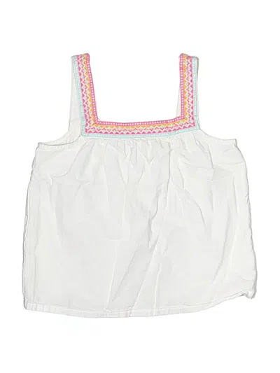 Pre-owned Egg New York Kids' Sleeveless Blouse In White