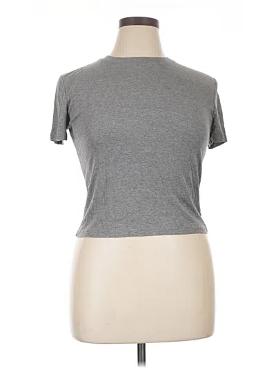 Pre-owned Egg Short Sleeve Turtleneck In Gray