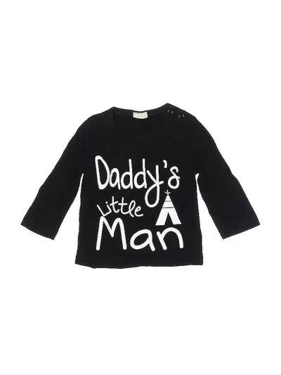 Pre-owned Eghunooy Kids' Long Sleeve T-shirt In Black
