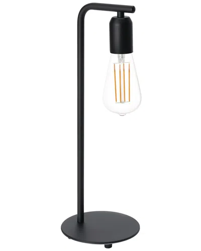 Eglo Adri 1 Light Open Bulb Metal Table Lamp With Black Finish
