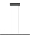 Eglo Amrisa 1 Light Integrated Led Linear Pendant With Black Finish & White Diffuser